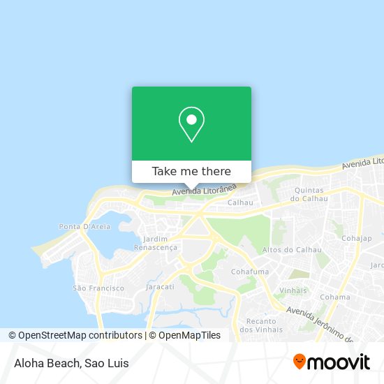 Mapa Aloha Beach