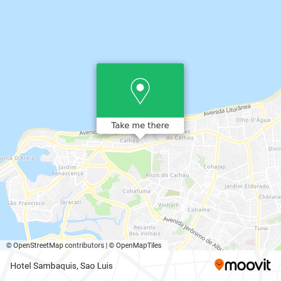 Hotel Sambaquis map