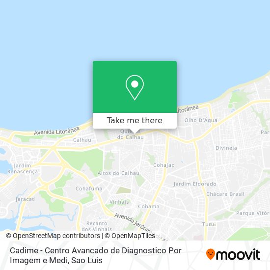 Mapa Cadime - Centro Avancado de Diagnostico Por Imagem e Medi