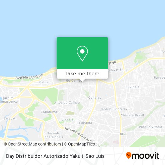 Day Distribuidor Autorizado Yakult map
