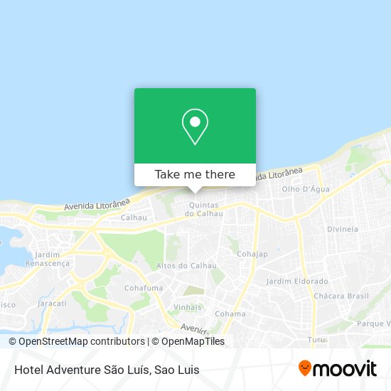 Mapa Hotel Adventure São Luís