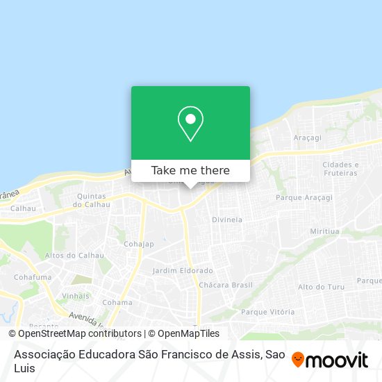 Mapa Associação Educadora São Francisco de Assis