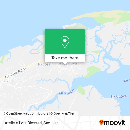 Atelie e Loja Blessed map