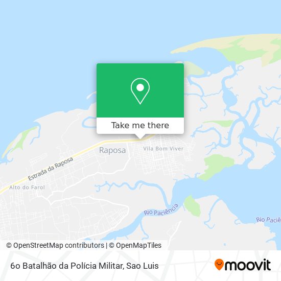 6o Batalhão da Polícia Militar map