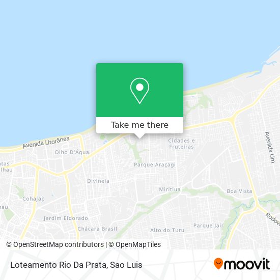 Loteamento Rio Da Prata map