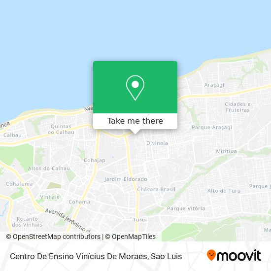 Mapa Centro De Ensino Vinícius De Moraes