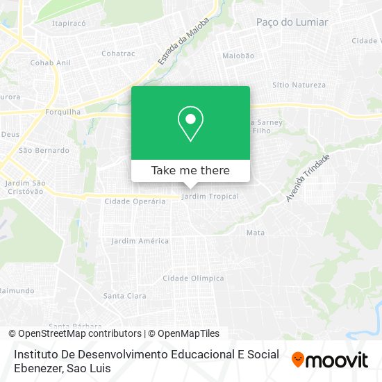 Instituto De Desenvolvimento Educacional E Social Ebenezer map