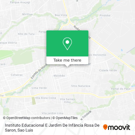 Instituto Educacional E Jardim De Infância Rosa De Saron map