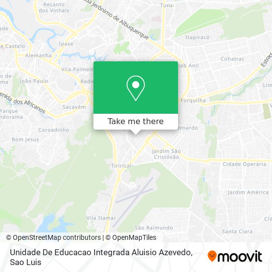 Unidade De Educacao Integrada Aluisio Azevedo map