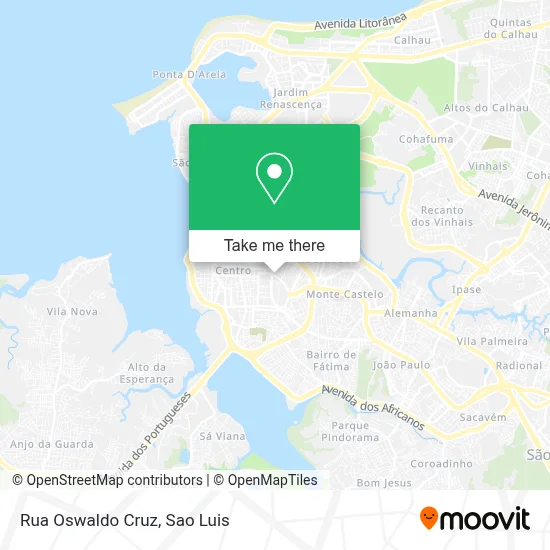 Rua Oswaldo Cruz map