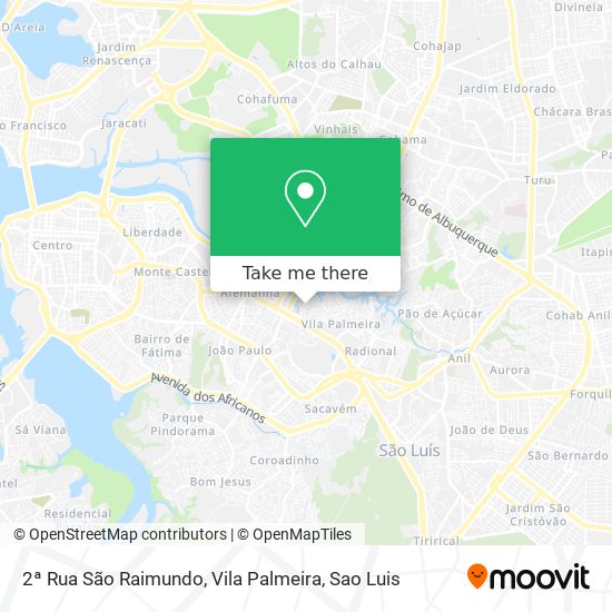 2ª Rua São Raimundo, Vila Palmeira map