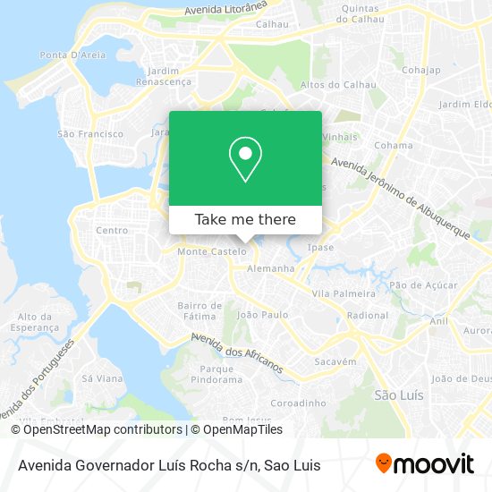 Mapa Avenida Governador Luís Rocha s / n