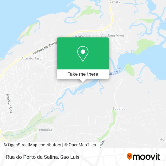 Rua do Porto da Salina map