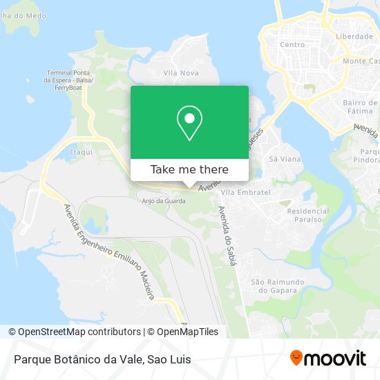 Mapa Parque Botânico da Vale