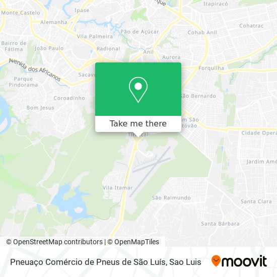 Pneuaço Comércio de Pneus de São Luís map