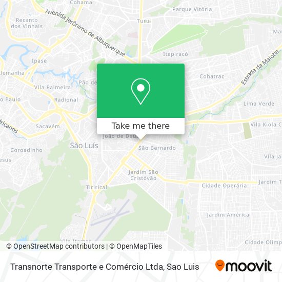 Transnorte Transporte e Comércio Ltda map