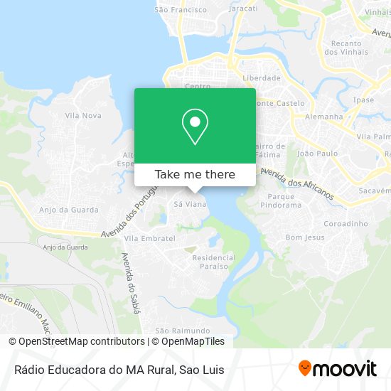Rádio Educadora do MA Rural map