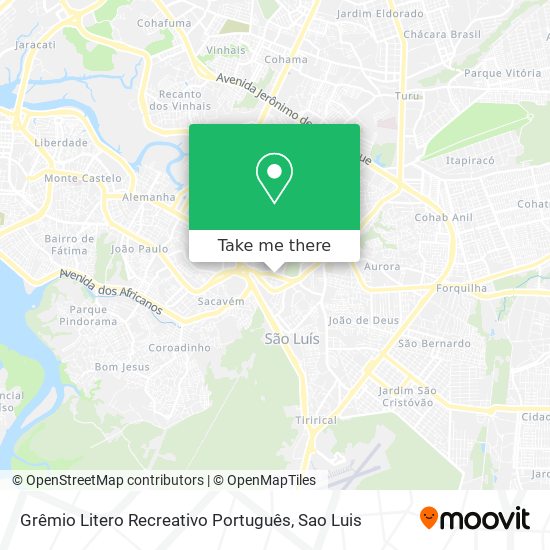 Grêmio Litero Recreativo Português map