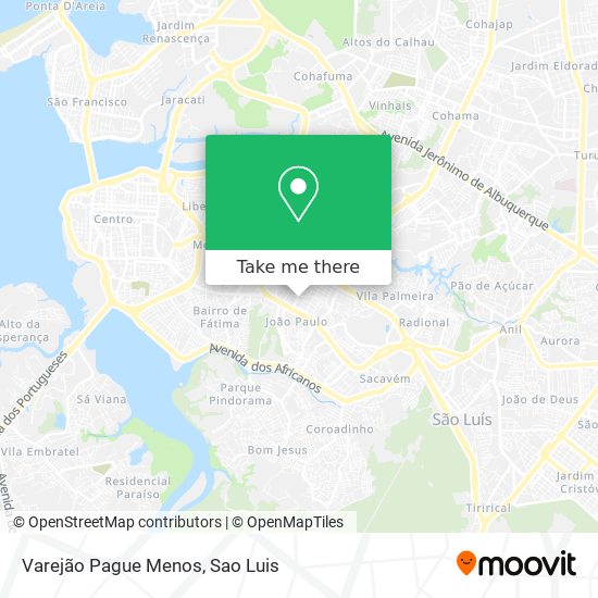 Varejão Pague Menos map