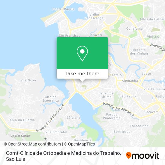 Comt-Clínica de Ortopedia e Medicina do Trabalho map