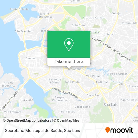 Secretaria Municipal de Saúde map
