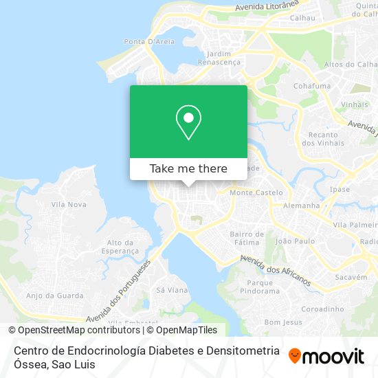 Mapa Centro de Endocrinología Diabetes e Densitometria Óssea