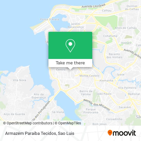 Armazém Paraiba Tecidos map