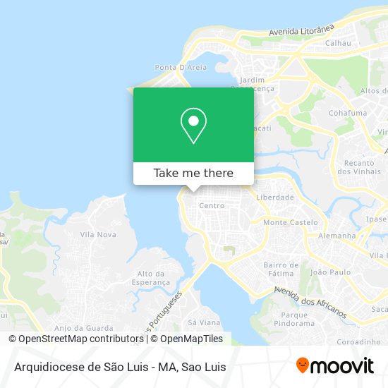 Arquidiocese de São Luis - MA map