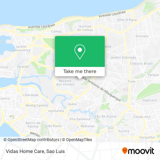 Vidas Home Care map