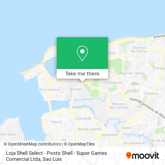 Loja Shell Select - Posto Shell - Super Games Comercial Ltda map