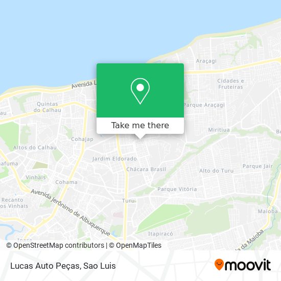 Lucas Auto Peças map