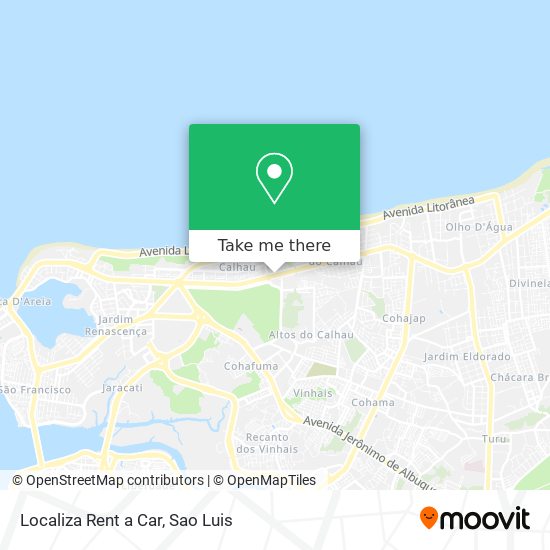 Localiza Rent a Car map