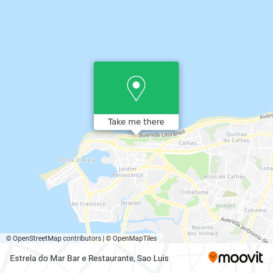 Mapa Estrela do Mar Bar e Restaurante