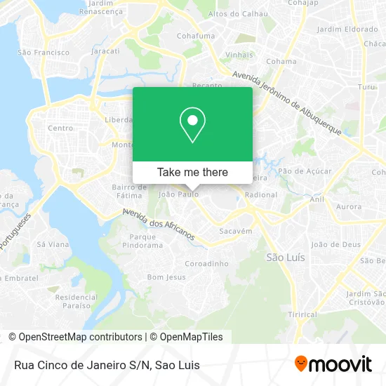 Rua Cinco de Janeiro S/N map