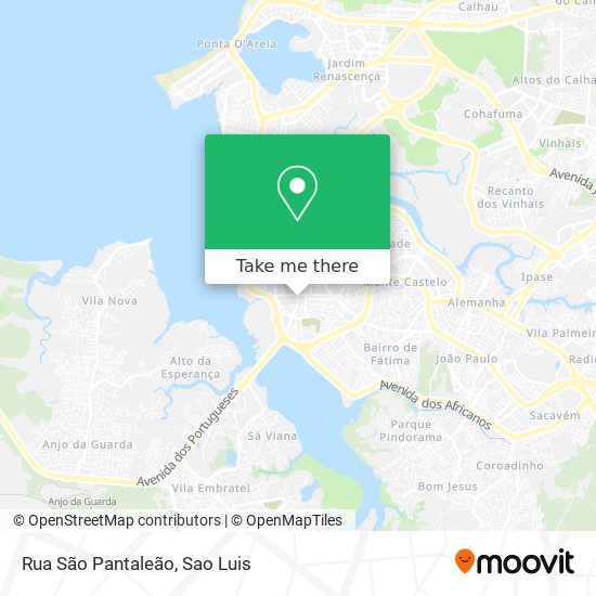 Mapa Rua São Pantaleão