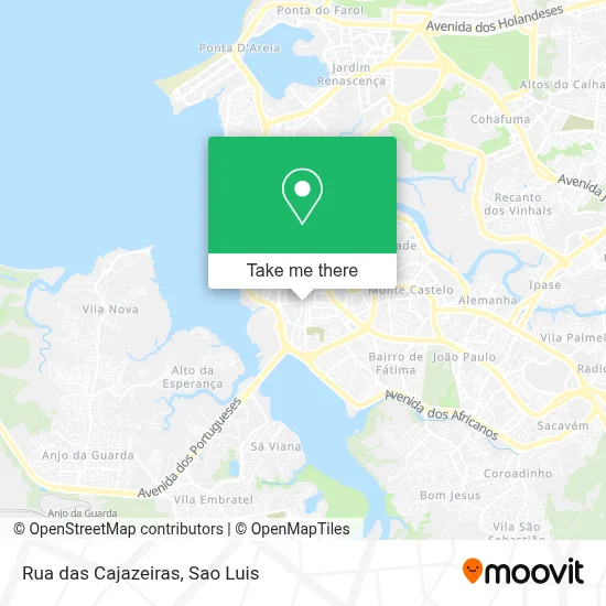 Rua das Cajazeiras map