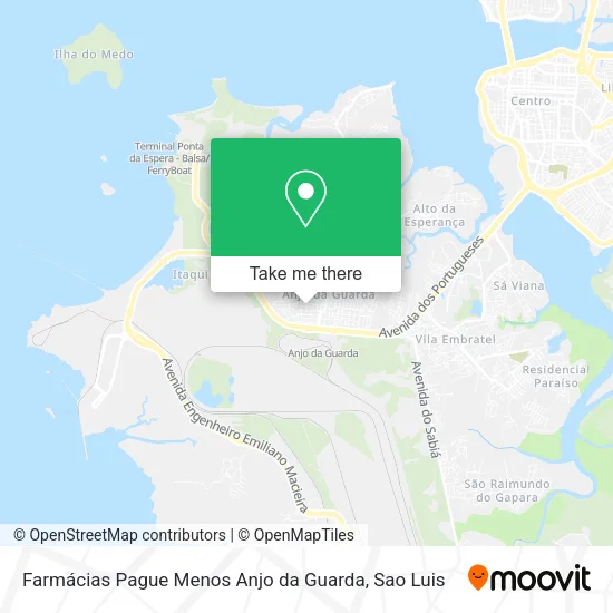 Farmácias Pague Menos Anjo da Guarda map