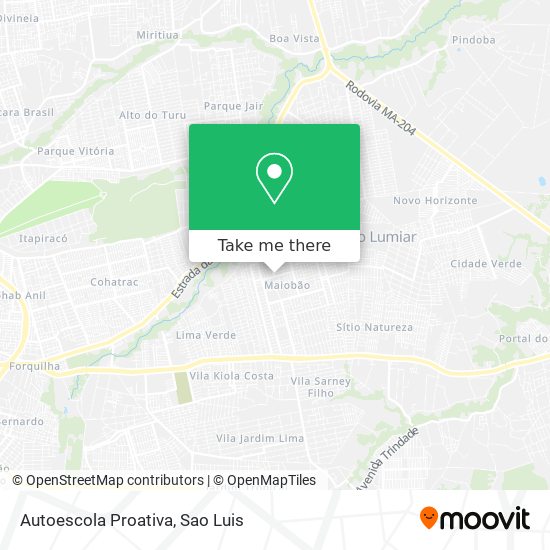 Autoescola Proativa map