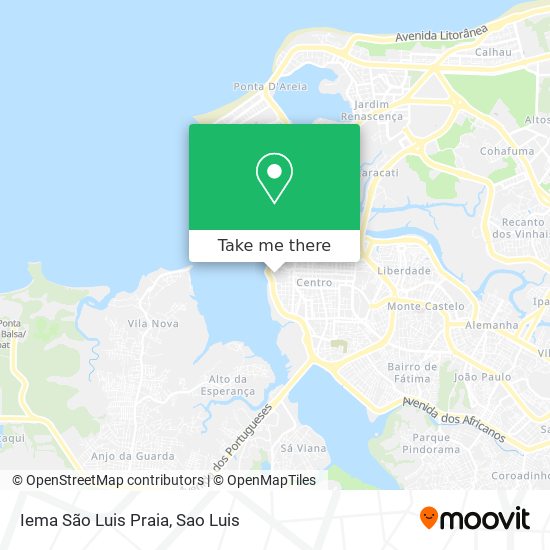 Iema São Luis Praia map