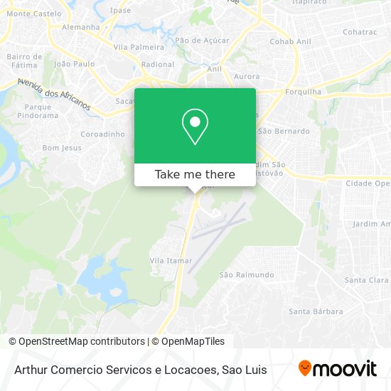 Arthur Comercio Servicos e Locacoes map