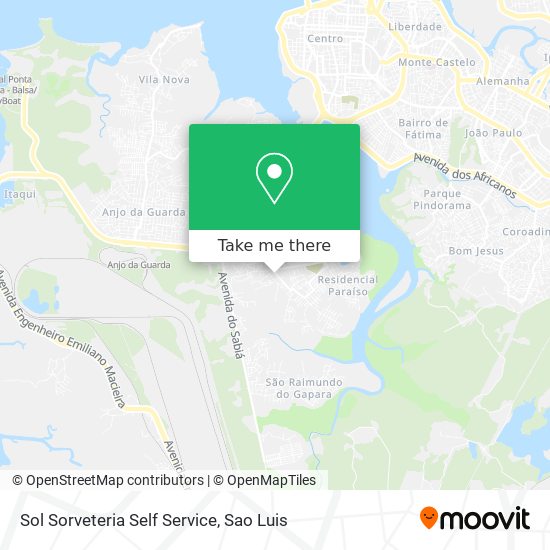 Sol Sorveteria Self Service map