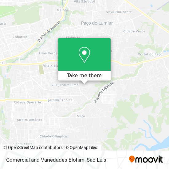 Comercial and Variedades Elohim map