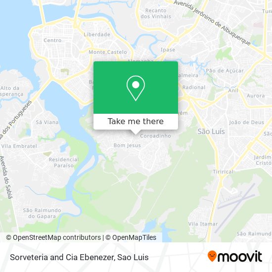 Sorveteria and Cia Ebenezer map