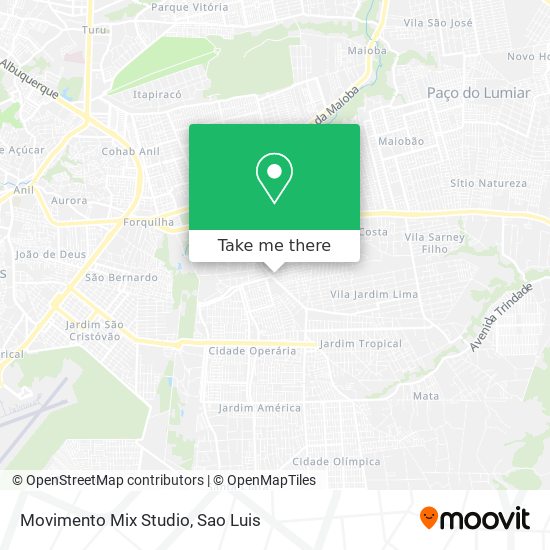 Movimento Mix Studio map