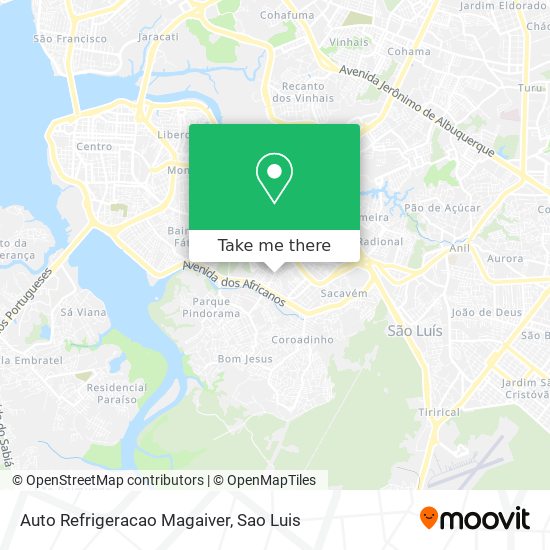 Auto Refrigeracao Magaiver map