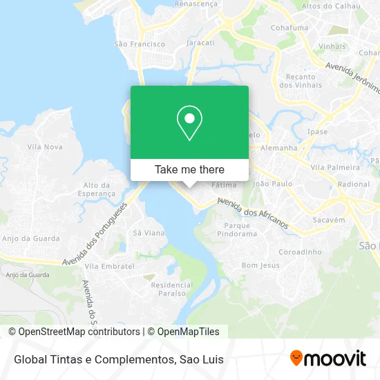 Global Tintas e Complementos map