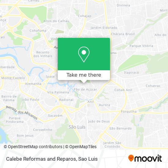 Calebe Reformas and Reparos map