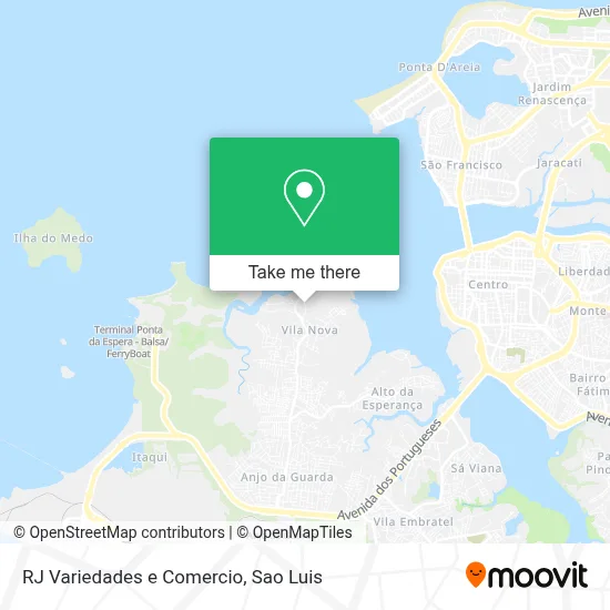 RJ Variedades e Comercio map