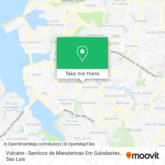 Vulcano - Servicos de Manutencao Em Guindastes map