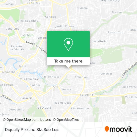 Diqually Pizzaria Slz map